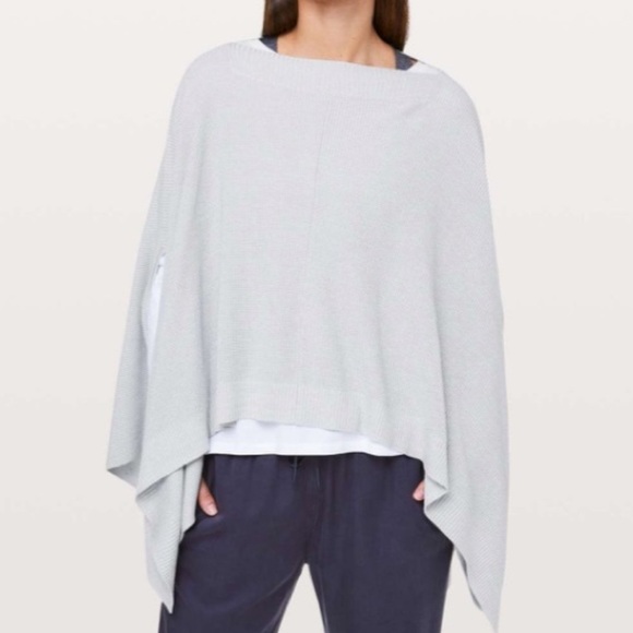 Lululemon Forward Flow Cape Silver Fox Alpine White - Picture 1 of 7